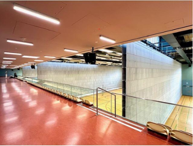 Vierfach-teilbare Sporthalle 